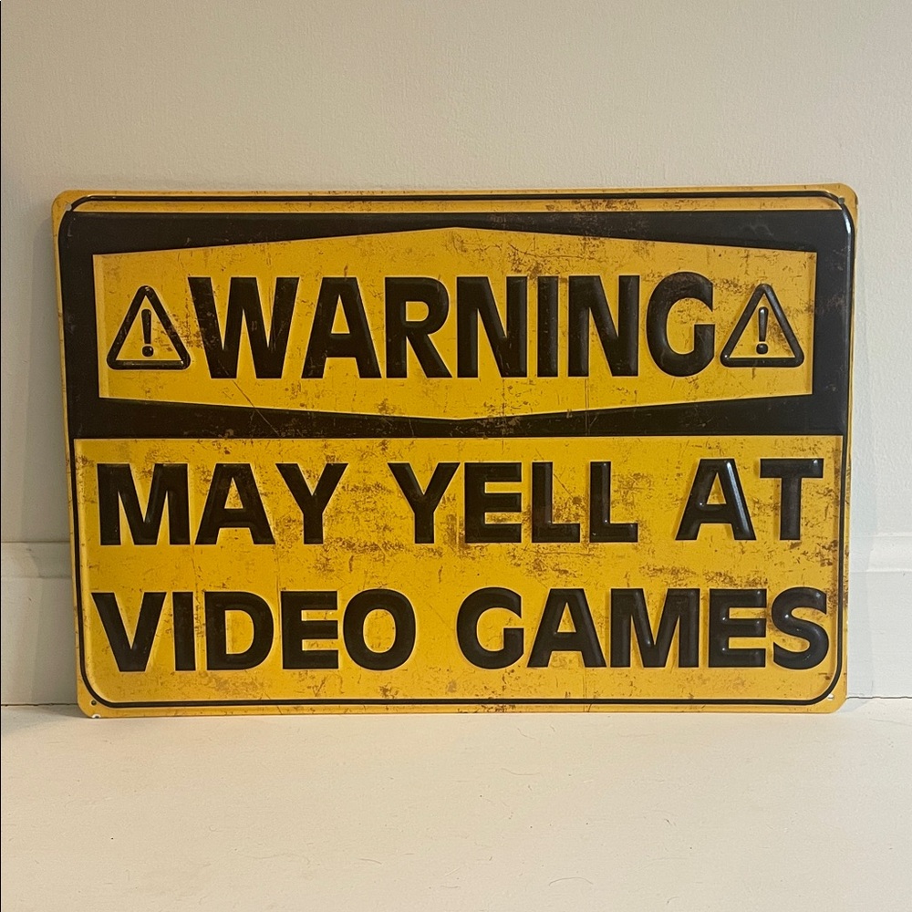 Yellow Warning Sign - Video Games